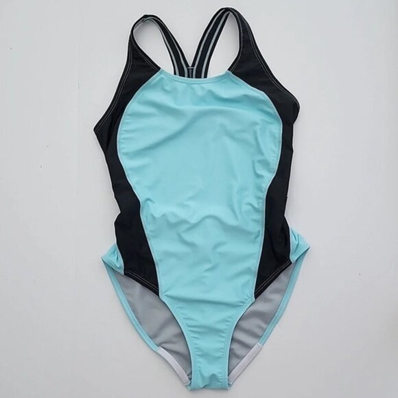 Diadora OnePiece Teal Black Girls Size 14